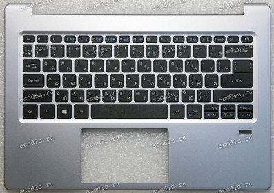 Keyboard Acer Swift 1 SF113-31, Swift 3 SF314-57-519E серебристый, русифицированная (6B.GNKN5.018, 13N1-1ZA0501, 13N1-1ZA0D01, 6B.GNNN5.018, 6BGNKN5018, 6BGNNN5018, 13N1-1ZA0501, 13N1-1ZA0K01, 13N1-1ZP0201, 6B.GPRN5.018, 6BGPRN5018) + Topcase original NEW