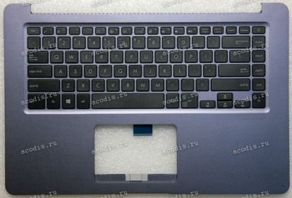 Keyboard Asus X510UR-3B  серо-синий нерусифицированный (90NB0FY2-R32UI1, 13NB0FY2P03011)+ Topcase