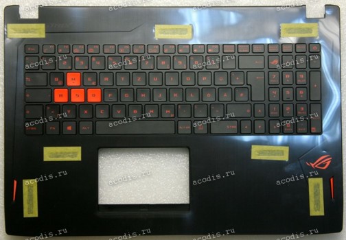 Keyboard Asus GL502VS-1A нерусифицированный чёрный (90NB0DD1-R31GE0, 13NB0DD1AP0201, 0KNB0-6612GE00)+ Topcase