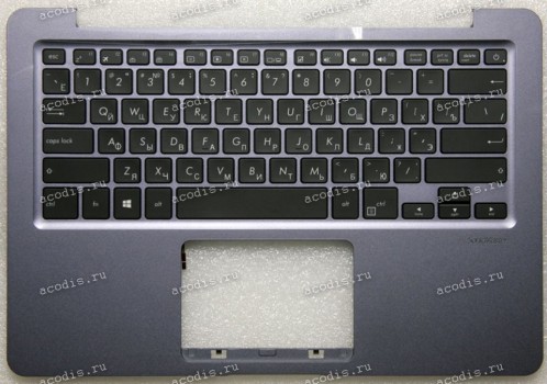 Keyboard Asus S410U, X411UA-1B, X411UF, X411UN серая русифицированная, подсветка (90NB0GF2-R32RU0, 13NB0GF2AP0101)+ Topcase