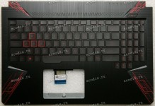 Keyboard Asus FX504GD-1B чёрная нерусифицированная (90NR00J2-R31US0, 3RBKLTFJN20)+ Topcase