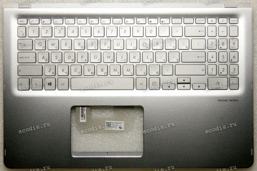 Keyboard Asus UX561UA-1B серебристый, клавиатура серебристая русифицированная (90NB0G42-R30190, 13NB0G42AP0241)+ Topcase