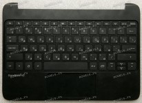 Keyboard HP SlateBook x2 1--H чёрная, русифицированная (728160-251, AEW02700010, 720650-251)+ Topcase
