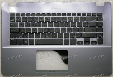 Keyboard Asus X505ZA-1B серо-синяя, русифицированная (90NB0I12-R30RU0, 13NB0F42P03011)+Topcase Keyboard Asus X505ZA-1B серо-синяя, русифицированная (90NB0I12-R30RU0, 13NB0F42P03011)+Topcase