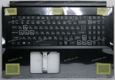 Keyboard Acer Nitro 5 AN517-41-R58K, AN517-52, AN517-54 чёрный, русифицированный (6B.QCUN2.005, JHY EC3BH000100, 6BQCUN2005, AP3BH000220-HA25, FA3BH000200-3, SF-2196 002L20M13LHC01, 78CH0025-L, LG05P_N12B3L, NKI15131DR, PK133AU1B04, 140051E1K203, ACM20M1/