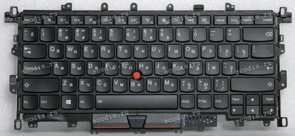 Keyboard Lenovo ThinkPad Yoga X1 1st Gen 2016 c подсветкой (SN20H34933AA, LIM14L83SUJ4421, RVY-84SU, 46M.04PKB.0018, 00JT881, 73F001C, 8SSN20H34933C, SN20H34933) (Black/Matte/RUO) чёрная матовая русифицированная PointStick