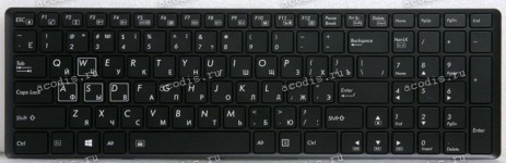 Keyboard Gigabyte P35 чёрная матовая русифицированная (V142645HK1, 2Z703-NEX71-S10S, V142645DS1, 2Z703-RUP35-S10S, V142645HS1, 2Z703-TWX71-S10S)
