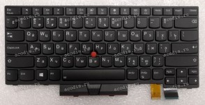 Keyboard Lenovo ThinkPad A475, A485, T470, T480 с подсветкой (Black/Matte/RUO) чёрная матовая русифицированная original