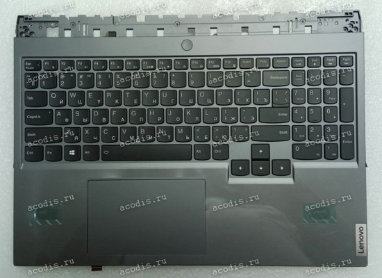 Keyboard Lenovo Legion 5-15IMH05M, 5-15ARH05, 5 Pro-16ACH6H тёмно-серый металл с подсветкой, русифицированная (5CB1C114967, DC330001TJ10, AP1ZV000100, P05CYXRGBG-RU, SN21B43968, V193320GS1-RU, 8SSN21B43968S)