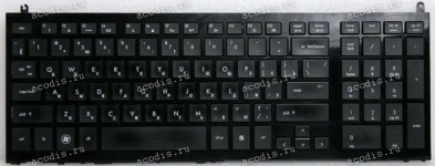Keyboard HP/Compaq ProBook 4510s, 4515s, 4710s, 4750s  черная матовая русифицированная (9J.N1U82.M0R, 536537-251, 6037B0037922)