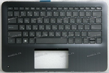 Keyboard HP ProBook x360 11 G3, 11 G4, 11 G5, 11 G6, 11 G3 (L83985-251, 6070B1675801, V148726IS1 RU, L83983-251, 6037B0156522) + Topcase тёмно-серебристый металлик чёрная русифицированная HPI SPS-TOP CVR GREY W/KB W/2ND CAM RUSS