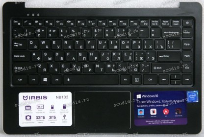 Keyboard Irbis NB132 чёрная, русифицированная +Topcase