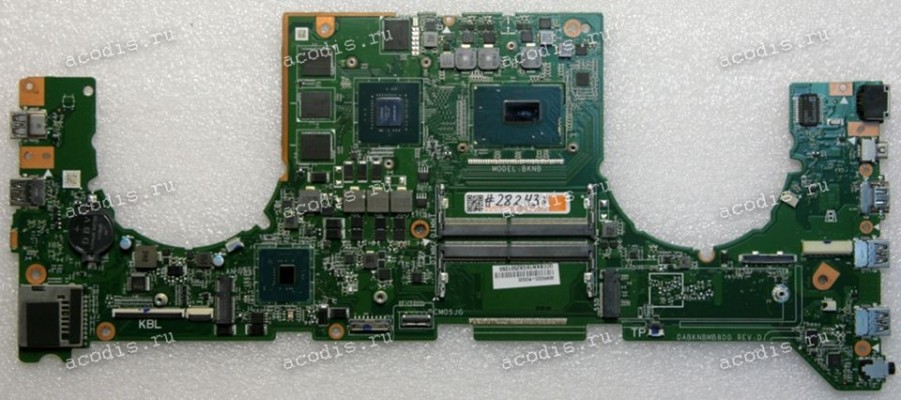 MB Asus GL703GE MB._0G/I7-8750H/AS (V4G) (Asus p/n: 90NR00D0-R00020, 60NR00D0-MB3001) MODEL: BKNB (DABKNBMB8D0 REV. D), nVidia N17P-G1-A1 (GTX 1050) (SR3YY) (SR40B)