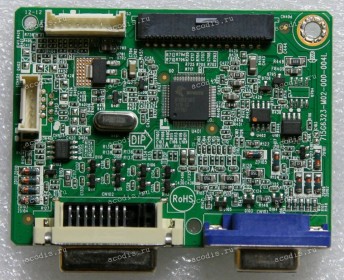 Mainboard ViewSonic 19,5" 1600x900 VA2046m - LED Model VS 15449 (715G6323-M02-000-004L) E310226 CHIP NT68661UFG 1416-CG