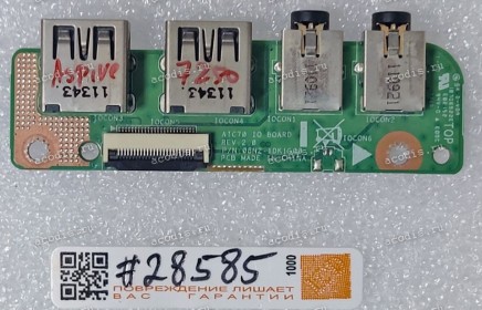 USB & Audio board Acer Aspire 7250 (p/n 08N2-1DK1G00) REV:2.0