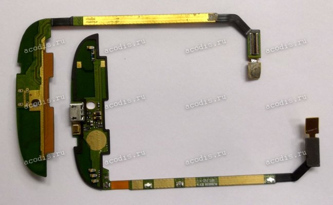 USB & microphone board YotaPhone 2 YD201, YD206 (YT0214F1M, YT022H002, PC2000189 REV A HPS 233-4)