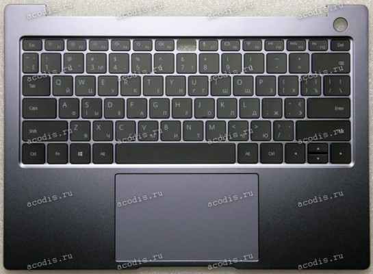 Keyboard Huawei Honor MateBook 14 i5 KLVD-WFH9 серая, русифицированная (02354FUU , SH001104S30040220, 0901090109NA0910, KSL51661TRE, 44H99TCHUMC, 11P0009030, SB972B-12H0HM L, SB9728-12H0HM L, 02353VTR, PMC0AK03YK, 99-218GLM2C-4048NFL-TR8-T(DF))+Topcase