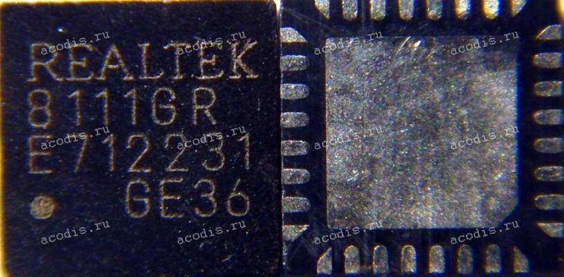 Микросхема RealTek RTL8111GR, RTL8111GUX-CG, 8111GR QFN-32 (Asus p/n: 02043-00090700) NEW original