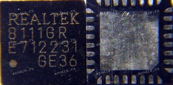Микросхема RealTek RTL8111GR, RTL8111GUX-CG, 8111GR QFN-32 (Asus p/n: 02043-00090700) NEW original