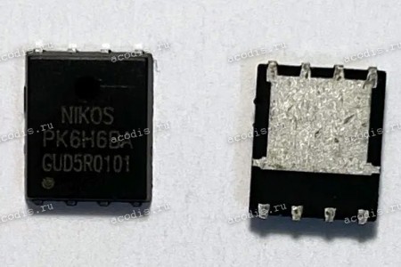 Транзистор NIKOS, NIKO-SEM, Unikc PK6H6BA PDFN5*6 HUABEI HQ11230370000 N-MOSFET 30V 46A (Asus p/n: 07005-02531400) NEW original