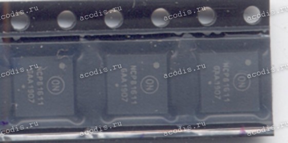 Микросхема ON Semiconductor NCP81611, NCP81611MNTXG 40-QFN (5x5) Multi-Phase Buck Controller with PWM_VID and I2C