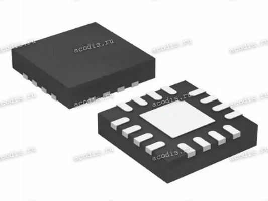 Микросхема Texas Instruments TPS54519, 54519б TPS54519RTER QFN16 2.95V to 6V Input, 5A Synchronous Step-Down Converter