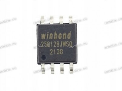Микросхема Winbond W25Q128JWSQ, W25Q128JWSIQ SOP-8, SOIC-8 1,8V NOR Memory IC 128Mb (16M x 8) (Asus p/n: 05006-00170100) HUABEI HQ11121952000 SPI - Quad I/O 133MHz 128M-BIT SERIAL FLASH MEMORY WITH DUAL/QUAD SPI NEW original Микросхема Winbond W25Q128JWSQ, W25Q128JWSIQ SOP-8, SOIC-8 1,8V NOR Memory IC 128Mb (16M x 8) (Asus p/n: 05006-00170100) HUABEI HQ11121952000 SPI - Quad I/O 133MHz 128M-BIT SERIAL FLASH MEMORY WITH DUAL/QUAD SPI NEW original