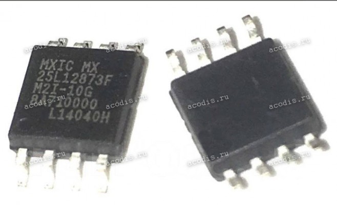Микросхема MXIC MX25L12873F-M2I-10G CMOS Serial Flash 8-SOP, SOP-8 3V 128M-BIT [x 1/x 2/x 4] CMOS MXSMIO (SERIAL MULTI I/O) FLASH MEMORY