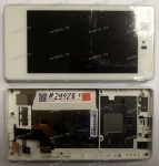 4.3 inch Yota YotaPhone 1 передний (LCD+тач) белый с белой рамкой 1280x720 LED  NEW