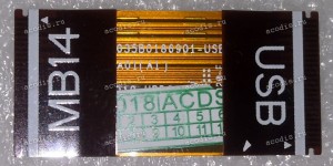 USB board cable HP ZBook 14u G6 (L63926-001, 6035B0186901-USB A01(A1)) FFC FPC cable 25pin шаг 0,5мм прямой