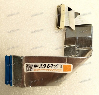 LCD LVDS FFC шлейф мониторный обратный 30 pin, шаг 1.0 mm, длина 177mm Asus A6420  (p/n:14010-00016700)