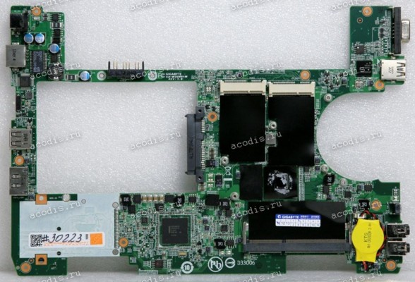 MB Gigabyte T1005 (GA-W2U801M REV: 1.0, 2ZR09-02307-G10S) Intel Atom N470 SLBXF, SLGXX