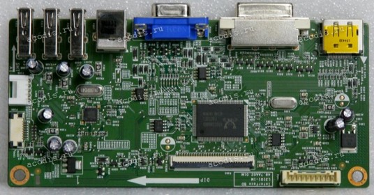 Mainboard Dell 23,0" 1920x1080 P2314Ht (L3101-1M 48.7AA02.01M, E198681) Chips RTD2386XRD, SMSC USB2514B D1536-A2P10, AME8815 AECS330