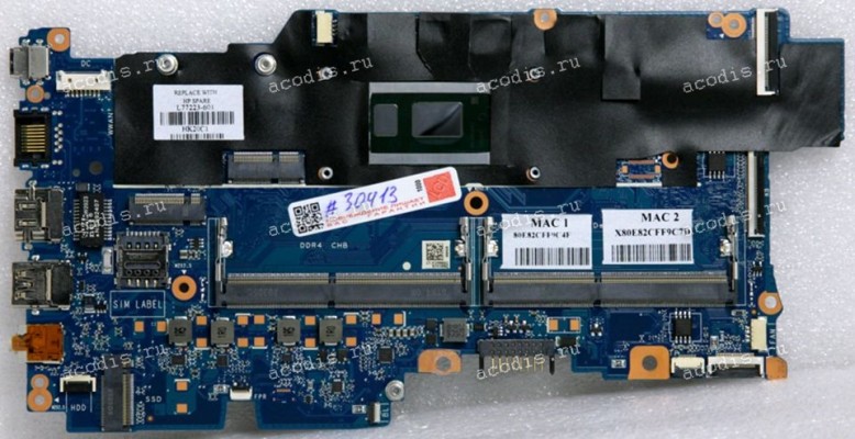 MB HP ProBook 430 G7 (L77223-601, L77223-001, DA0X8LMB8D0 REV:D) (w/o s/n, OS lic, DMI, etc.) Intel Core i5-10210U SRGKY, SRH8B, SRH8F, SRH7M, SRGVF, SRJ7U, Nuvoton NPCX797HA1BX, MP2969A, NPCT750HADYX, ALC3247, Parade PS8743A, RealTek RTL8111HSH, WinBond