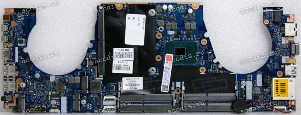 MB HP ZBook 15 G4 SIM (921048-601, 921048-001, 921048-501, 922993-601, 922993-501, 922993-001, CWP50 LA-E161P Rev:1.0) (w/o s/n, OS lic, DMI, etc.) Intel Core i7-7820HQ SR32N, Intel GL82CM238 SR30U, Intel U751D679 X729D337 JHL6540, Nuvoton NPCE586HA2MX, T