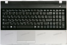 Palmrest Samsung NP300E5A чёрная матовая с НЕРАБОЧЕЙ BAD клавиатурой (BA75-03405C)