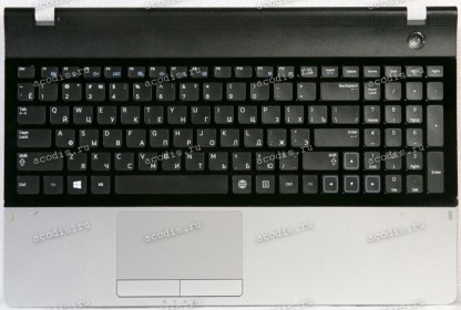 Palmrest Samsung NP300E5A чёрная матовая с НЕРАБОЧЕЙ BAD клавиатурой (BA75-03405C)