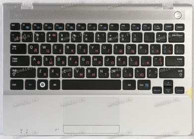 Palmrest Samsung NP305U1A серебристый с НЕРАБОЧЕЙ BAD клавиатурой (BA75-03302D)