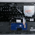 Keyboard HP 240 G7 (L44060-251, 6070B1306305, L15600-251, L23239-251, 6037B0145722, SB550A-73H0, 2H1719-05330D) русифицированная чёрная матовая в тёмном топкейсе SPS-TOP COVER DAS W/TP W/KB JTB RUSS