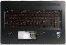 Keyboard HP Omen 17, 17-W черно-красная матовая русифицированная(EAG37006050, 862972-251)+Topcase