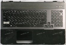 Keyboard Asus G75V чёрная, металл, без 3 кнопок, русифицированная  (13GN2V1AP031-1, 13N0-MBA0911)+Topcase