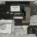 Keyboard Samsung NP305U1A + topcase (p/n: BA75-03302C, BA75-03558C) (Black-Silver/Matte/RUO) чёрная в серебристом топкейсе