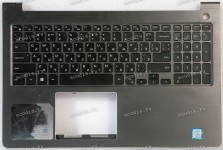 Keyboard Dell Vostro 15-5568 P62F001 серый металлик, русифицированная (AM1Q0000700, 0Y2HNT, NSK-EC0BV, AM1Q0000600)+Topcase