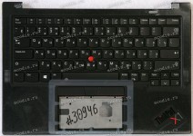 Keyboard Lenovo ThinkPad X1 Carbon Gen 9th чёрная, матовая русифицированная (5M11C53361, AM1U8000800, 8SSN20Z77405S, SN20Z77405-01, PK131U82B06, V201220AS1) c подсветкой +Topcase GRP KBD BZL,RUS,WW,DB,SUN NEW original
