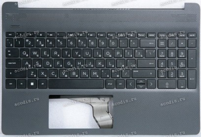 Keyboard HP 15-ef, 15-dy, 15-dw, 15s-eq, 15s-eq004ur, 15s-fq чёрная в чёрном топкейсе русифицированная (L89859-251, L89859-DB1, EA0P5009010, KTA 4D0P5TSTP00, L87771-001, L87771-251, HPM16M63US39203B, AE05U00140, BRP4D0P5TSTP00, DD2081, SP5CD034K5PC) +Topc