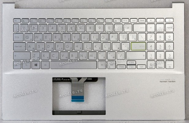 Keyboard Asus X521EQ-8E серебристая русифицированная (90NB0SE1-R31RU0)+Topcase