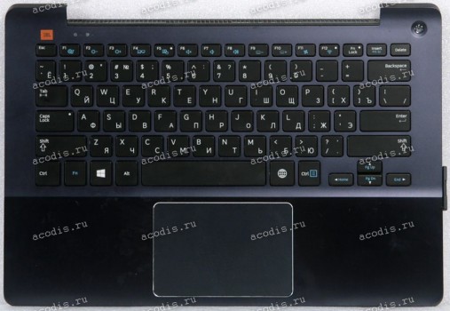 Keyboard Samsung NP730U3E-K001RU + topcase (p/n: BA75-04619C, BA59-03688C) (DarkBlue/Matte/RUO) в тёмносинем топкейсе русифицированная UNIT-HOUSING_TOP;MIRANDA-13H,SEC,AL5052