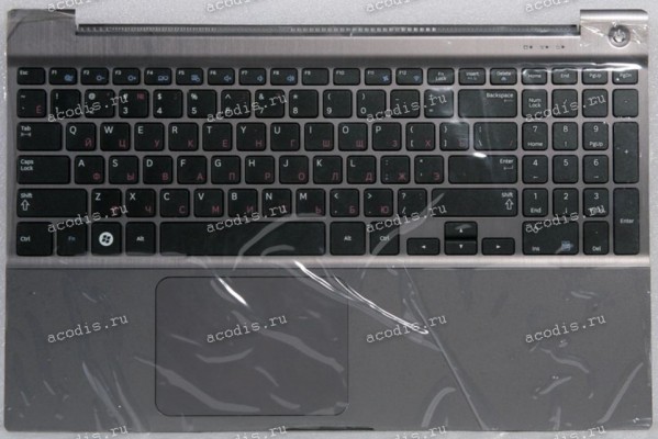 Keyboard Samsung NP700Z5 чёрная в сером металлике,  русифицированная  (BA75-03347C)+Topcase