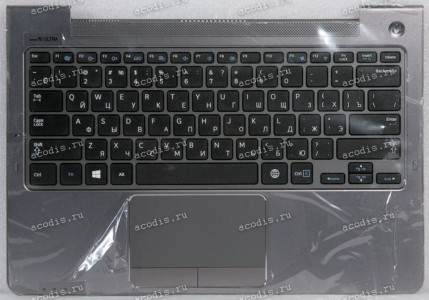 Keyboard Samsung NP530U3C-A02RU + topcase 5ULTRA series (p/n: BA75-04042M) (Black-DarkSilver/Matte/RUO) чёрная в тёмносеребристом топкейсе русифицированная Keyboard Samsung NP530U3C-A02RU + topcase 5ULTRA series (p/n: BA75-04042M) (Black-DarkSilver/Matte/RUO) чёрная в тёмносеребристом топкейсе русифицированная