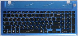 Keyboard Samsung NP350E5С, NP355V5C синяя русифицированная (BA75-04095C, BA59-03270C)+Topcase
